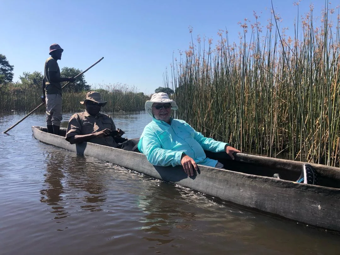 Mokoro excursion on the Okavango waterways